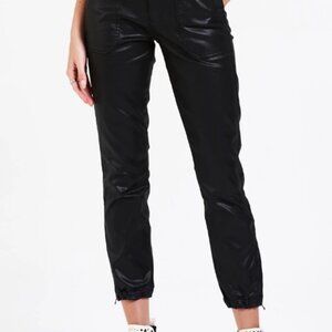 Dear John black coated high rise jogger pants size 27